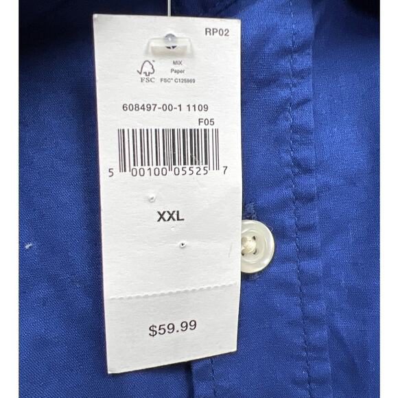 Gap Mens Stretch Poplin Big Button-Down Shirt Size XXL - Picture 12 of 12